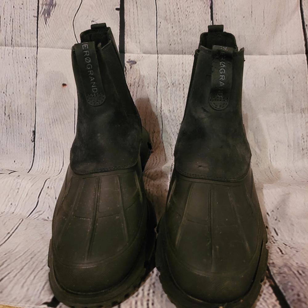 Mens Cole Haan ZEROGRAND 4ZG Rainboots Black size 12